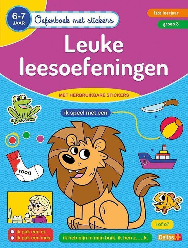 Deltas Oefenboek met stickers Leuke leesoefeningen (6-7 j.)