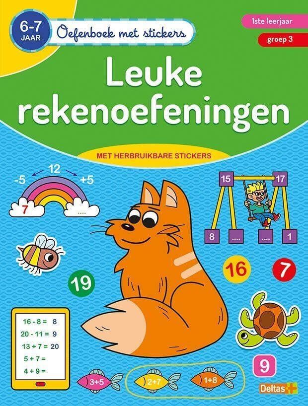 Deltas Oefenboek met stickers Leuke rekenoefeningen (6-7 j.)