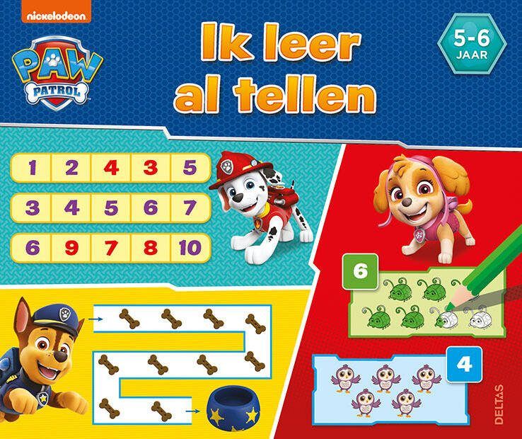 Deltas Paw Patrol Ik leer al tellen (5-6 j.)
