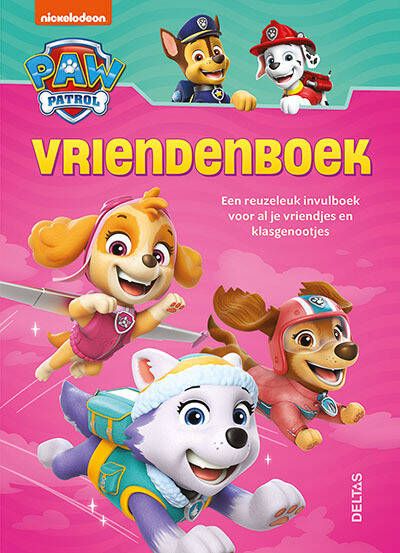 Deltas Paw Patrol vriendenboek (roze)