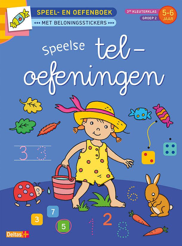 Deltas Speel- en oefenboek met beloningsstickers (5-6 j.) Speelse teloefeningen