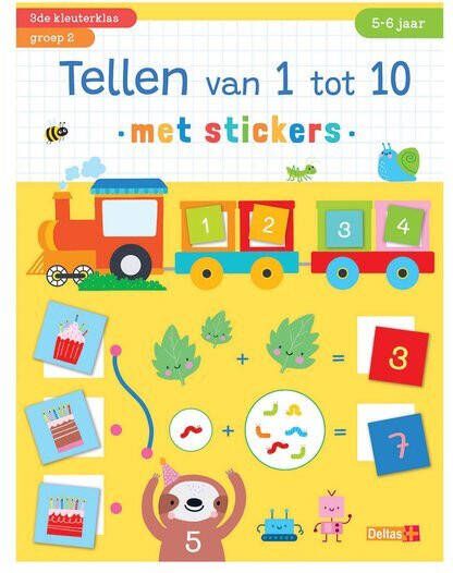 Deltas Tellen van 1 tot 10 met stickers 5-6 jaar
