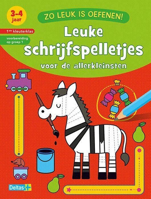 Deltas Zo leuk is oefenen! Leuke schrijfspelletjes (3-4 j.)