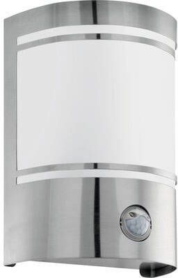 Eglo Cerno 1 Wandlamp voor buiten IP44 Met sensor Staal gesatineerd