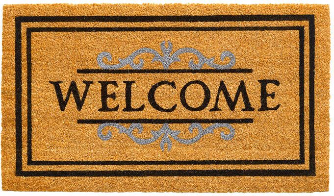 Hamat cocos funmat Ruco Classic Welcome Naturel 40x70