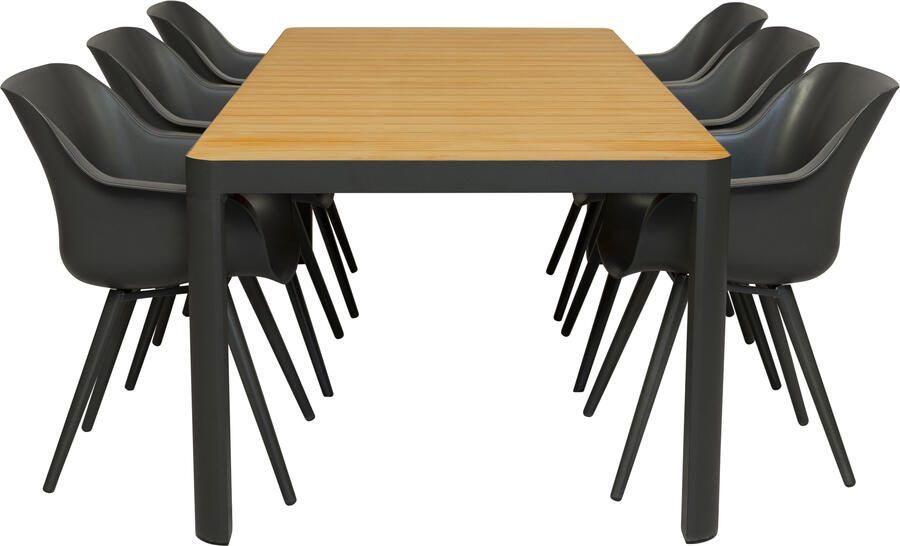 Hartman Qopps Mikos tuintafel met 6 Sophie studio xerix tuinstoelen