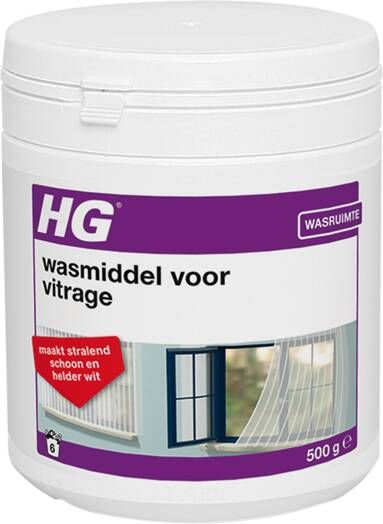 Hg Wasmiddel voor vitrage