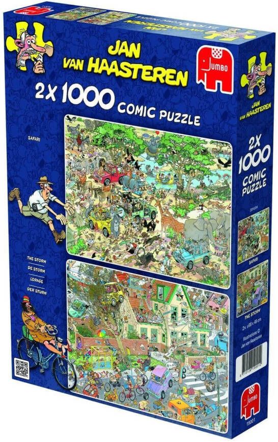 Jan van Haasteren Jumbo Puzzel 2x1000 stukkjes Safari Storm