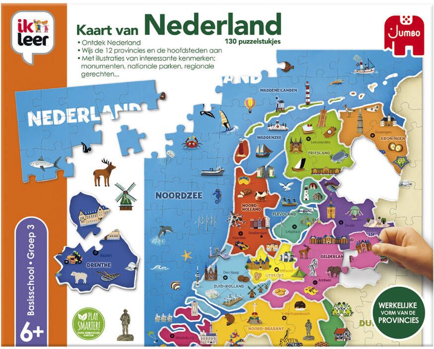 Jumbo ik leer kaart van Nederland