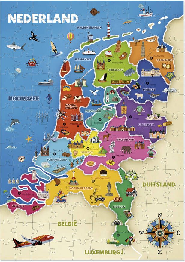 Jumbo ik leer kaart van Nederland