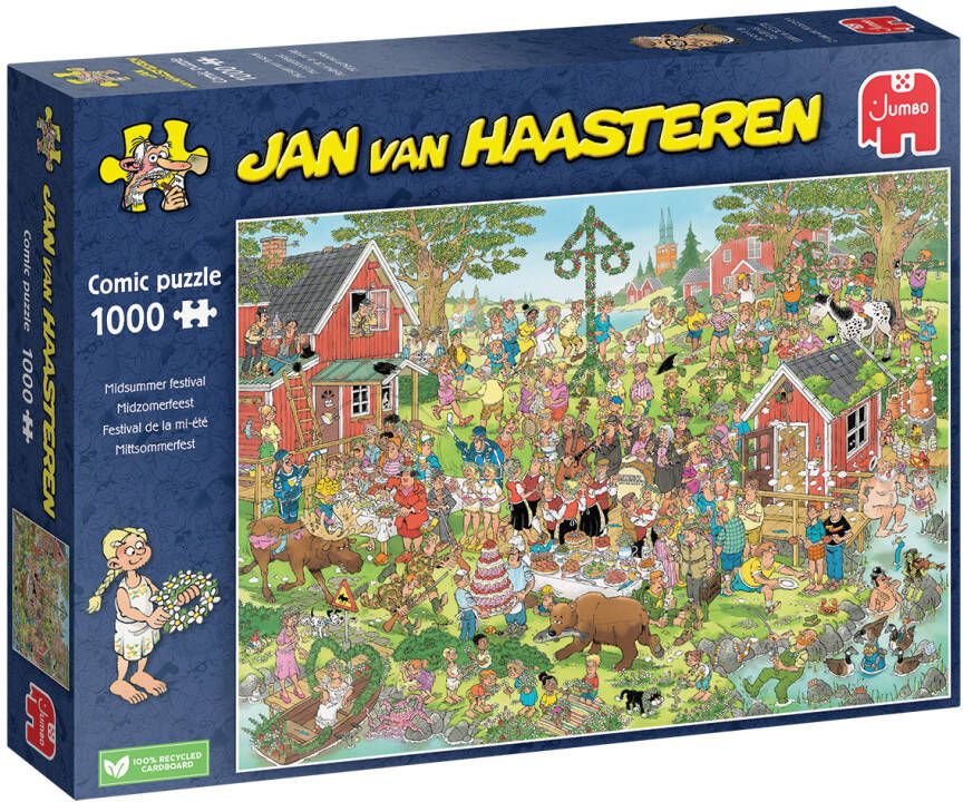 Jumbo puzzel 1000 stukjes Jan van Haasteren midzomerfeest