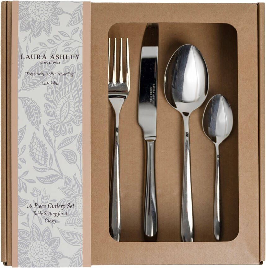 Laura Ashley bestekset 16-delig glans