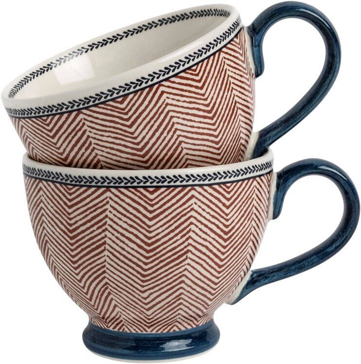 Laura Ashley Giftset 2 Mokken Edwin Blue Terra 43 cl.