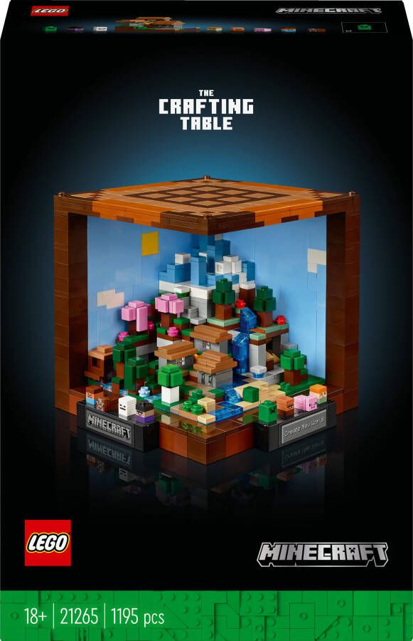 LEGO Minecraft 21265 De werkbank Bouw- en ontdekkingsset Cadeau voor volwassenen