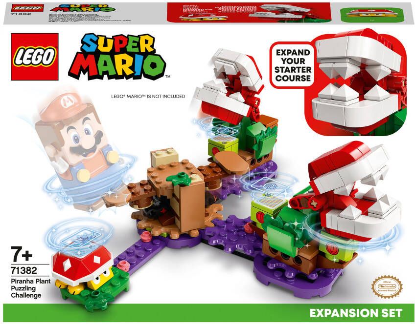 LEGO Super Mario 71382 uitbreidingsset: Piranha plant-puzzeluitdaging