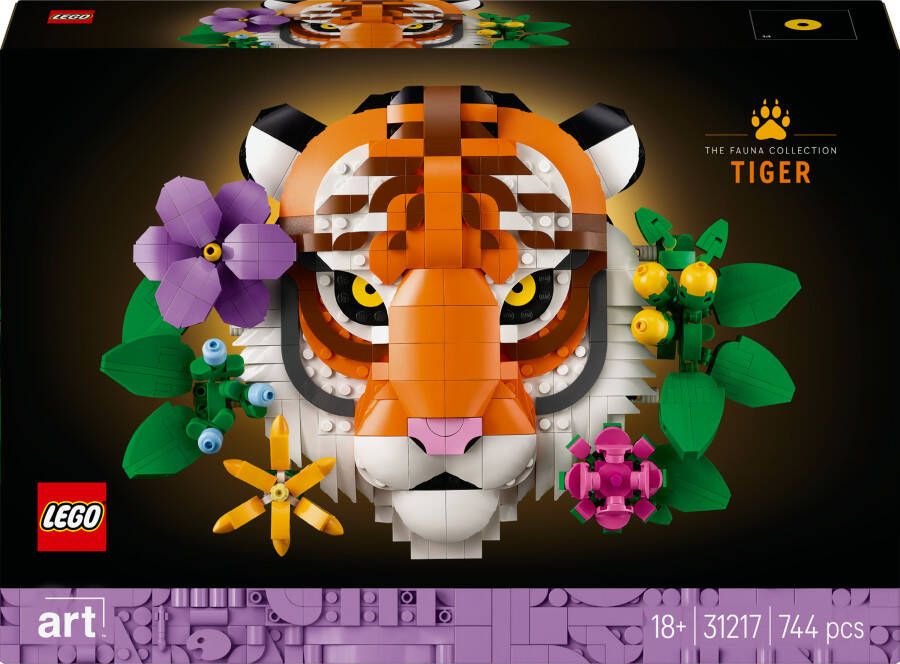 LEGO Art De Faunacollectie – Tijger Cadeau 31217 - Foto 2