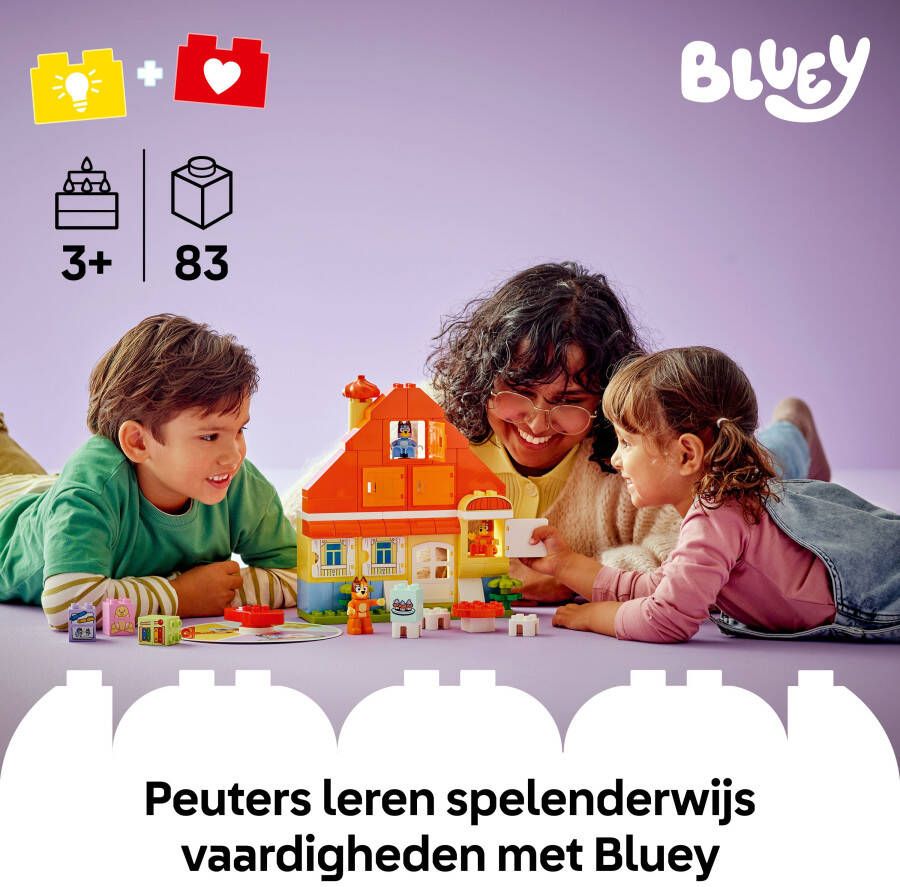 LEGO DUPLO Bluey: Huis van Bluey en haar Familie met Geheugenspel Set 10459