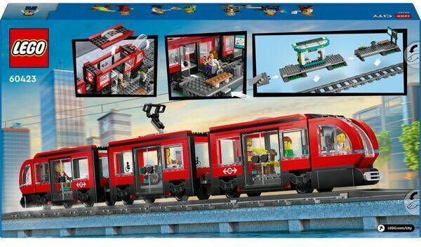 LEGO City 60423 Stranbahn mit Haltestelle