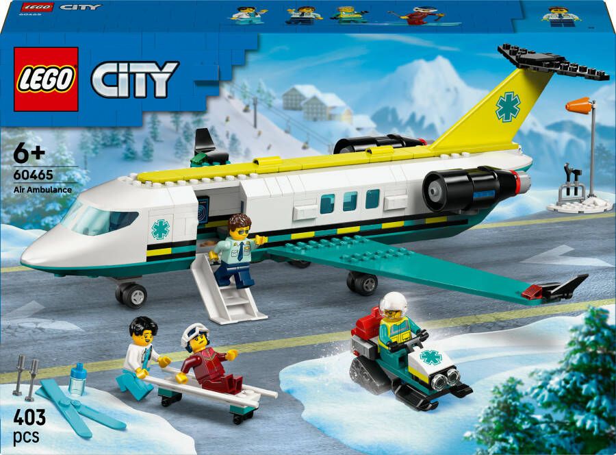 LEGO City Ambulancevliegtuig Speelgoedvliegtuig 60465