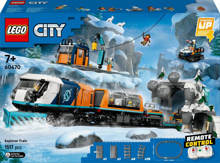 LEGO City Onderzoekstrein op de Noordpool Speelgoedvoertuigset 60470
