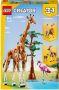 LEGO 31150 Creator 3in1 Safaridieren Speelgoed Set met Giraffe Gazelles en Leeuw - Thumbnail 2