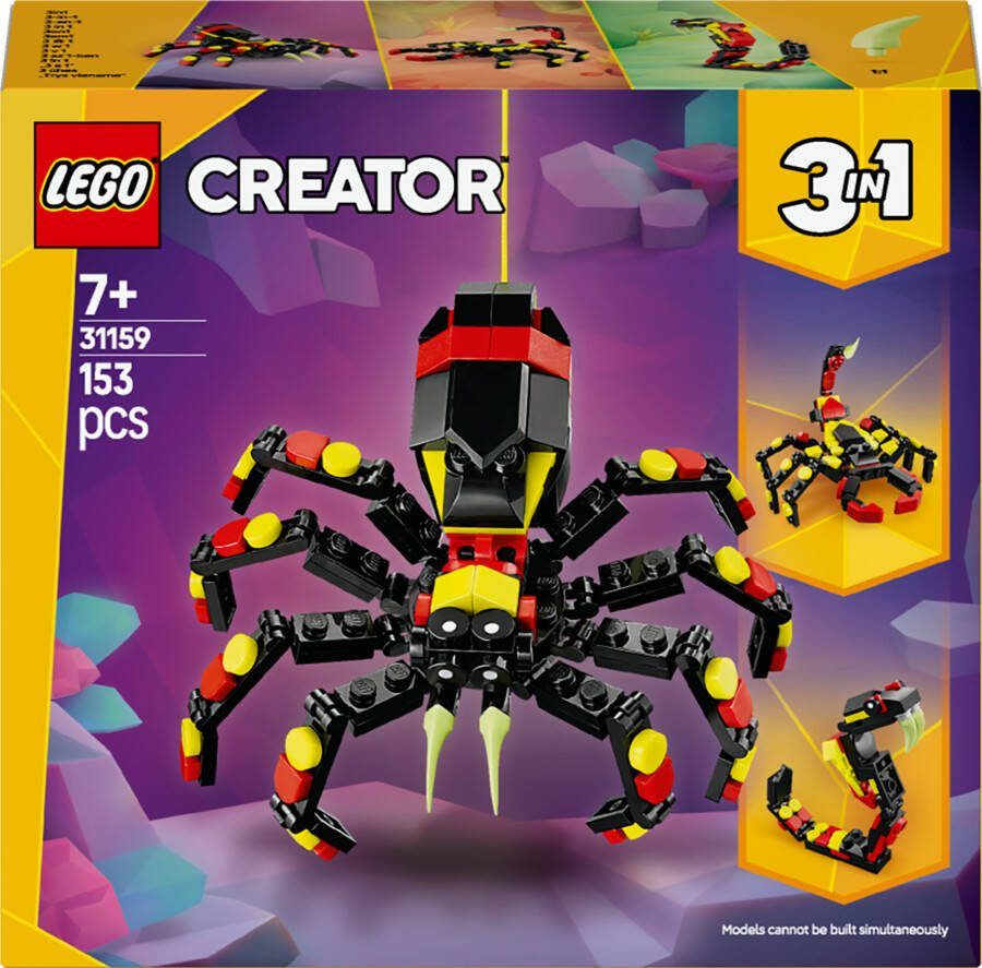 LEGO Creator 3in1 Wilde dieren: spannende spin 31159
