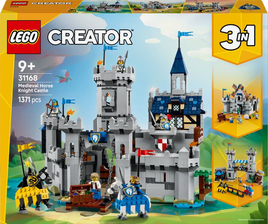 Lego Creator 3-in-1 Middeleeuws Kasteel met Ridders te Paard 31168 - Foto 2