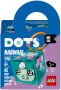 LEGO 41928 DOTS Narwal Sleutelhanger Accessoire en Ambachten Decoratie voor Meisjes en Jongens - Thumbnail 2