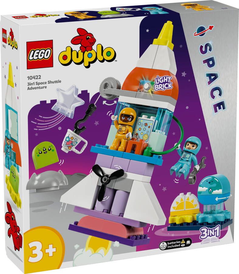 LEGO DUPLO 10422 3-in-1 ruimteavontuur ruimteschip speelgoed