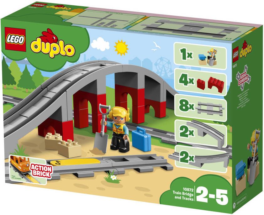 LEGO DUPLO 10872 Treinbrug en rails