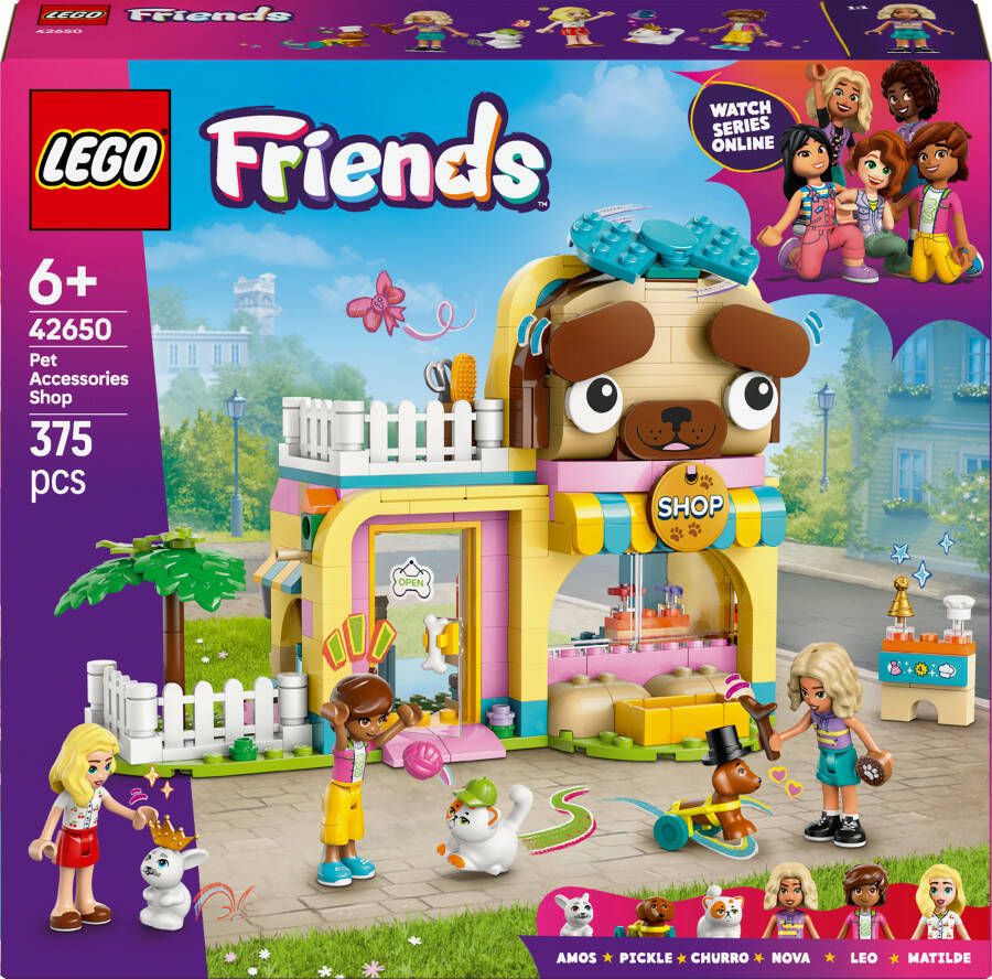 LEGO Friends Winkel met dierenaccessoires speelset 42650