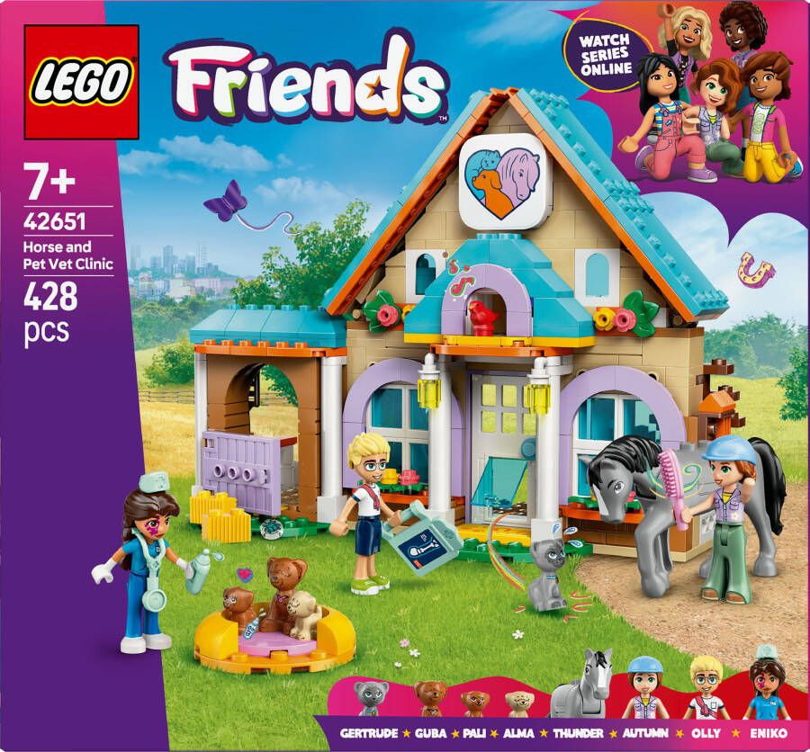 LEGO Friends 42651 Dierenkliniek voor paarden en huisdieren