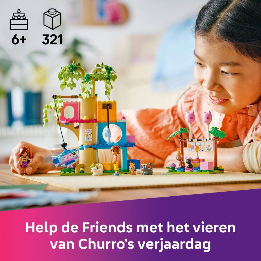 LEGO Friends Kattenverjaardagsfeestje en Boomhut Set 42666 - Foto 2