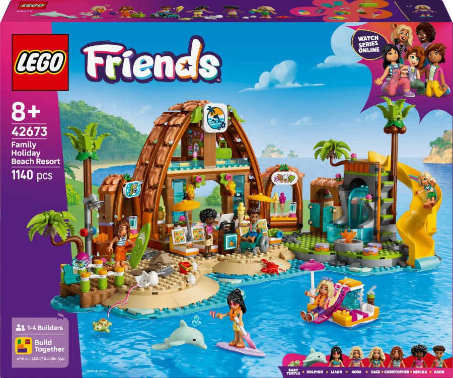 LEGO Friends 42673 Familie vakantie strandresort
