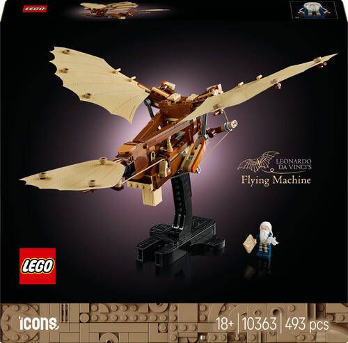 LEGO Icons De vliegmachine van Leonardo da Vinci set 10363