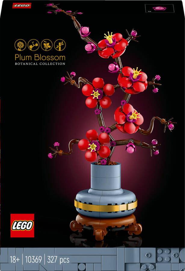LEGO Icons Japanse abrikoos Bloemen Set voor Volwassenen uit de Botanical Collection 10369 Icons