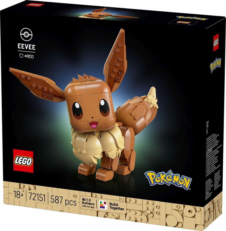 LEGO Pokémon Eevee Bouwpakket voor Volwassenen 72151