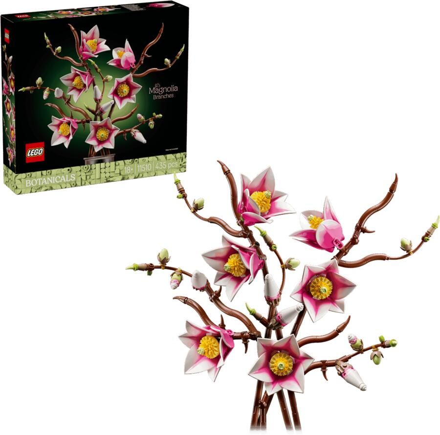 LEGO Botanical Collection Magnoliatakken Bloemen Set 11510 - Foto 2