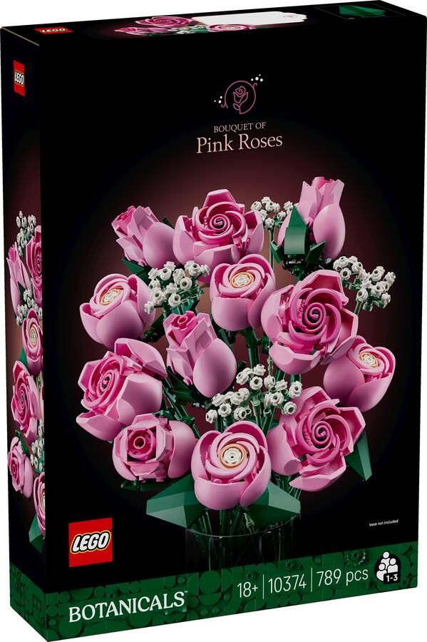 LEGO Botanical Collection Roze Rozenboeket Bouwpakket 10374