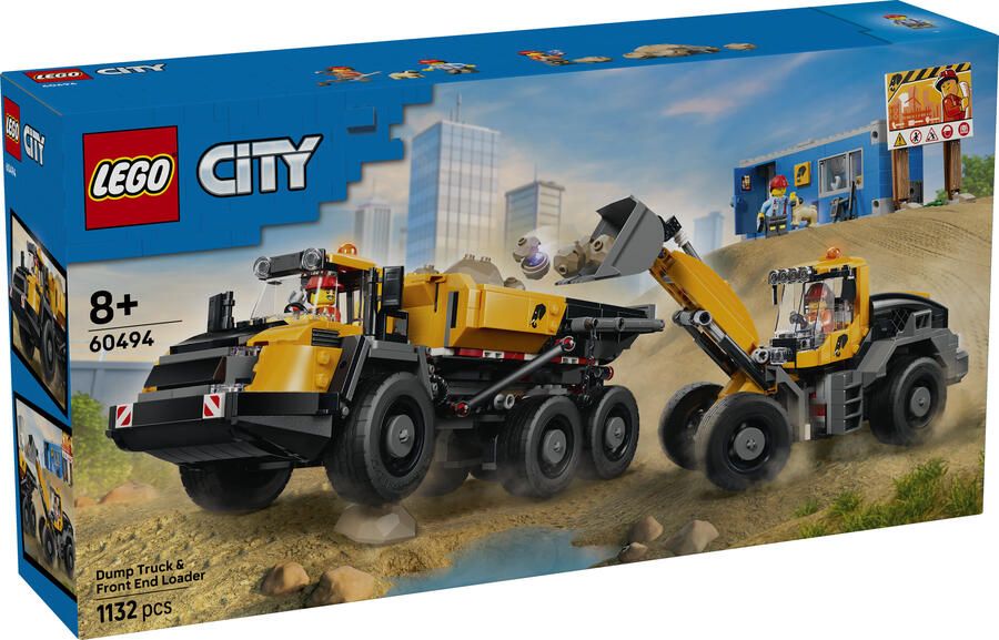 LEGO City 60494 kiepwagen en wiellader