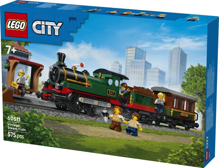 LEGO City 60511 klassieke stoomtrein