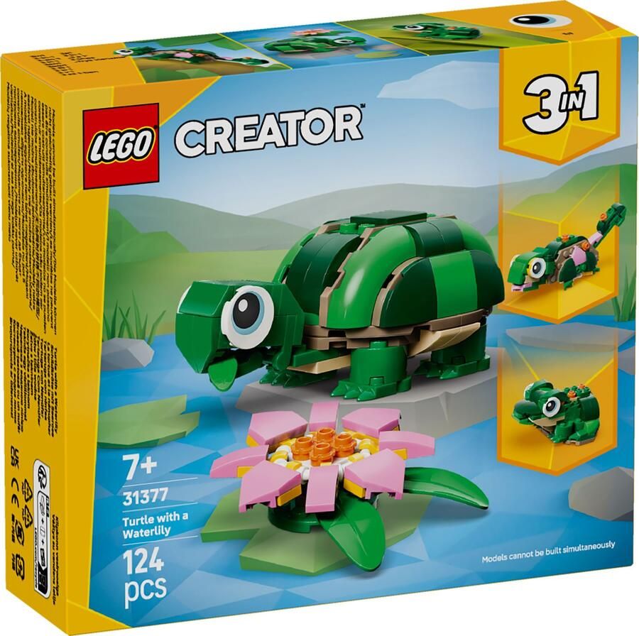 LEGO Creator 31377 schepper schildpad met waterlelie