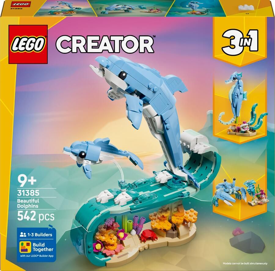LEGO Creator 31385 zeedieren: prachtige dolfijnen