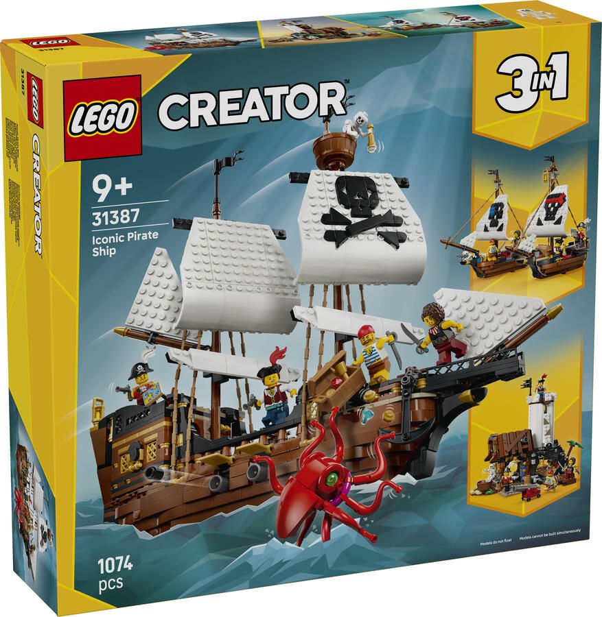 Lego Creator 3-in-1 Klassiek Piratenschip 31387