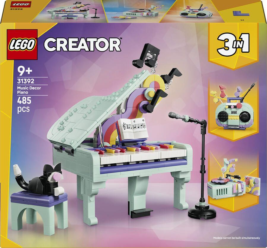 LEGO Creator 31392 decoratieve piano met kat
