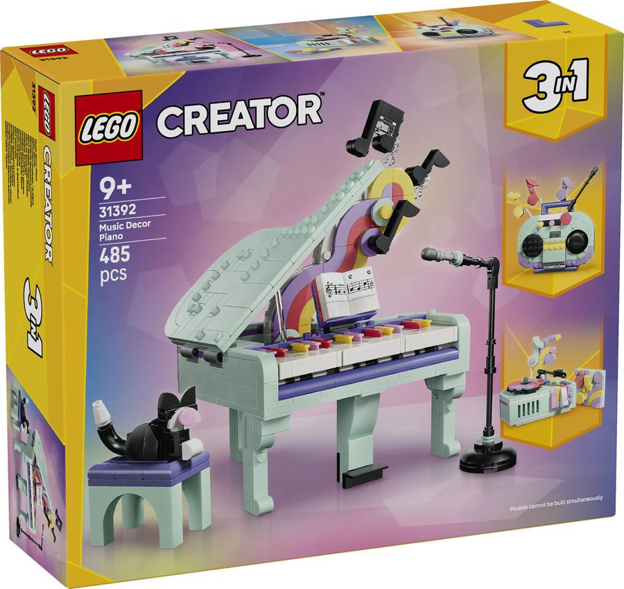 LEGO Creator 31392 decoratieve piano met kat