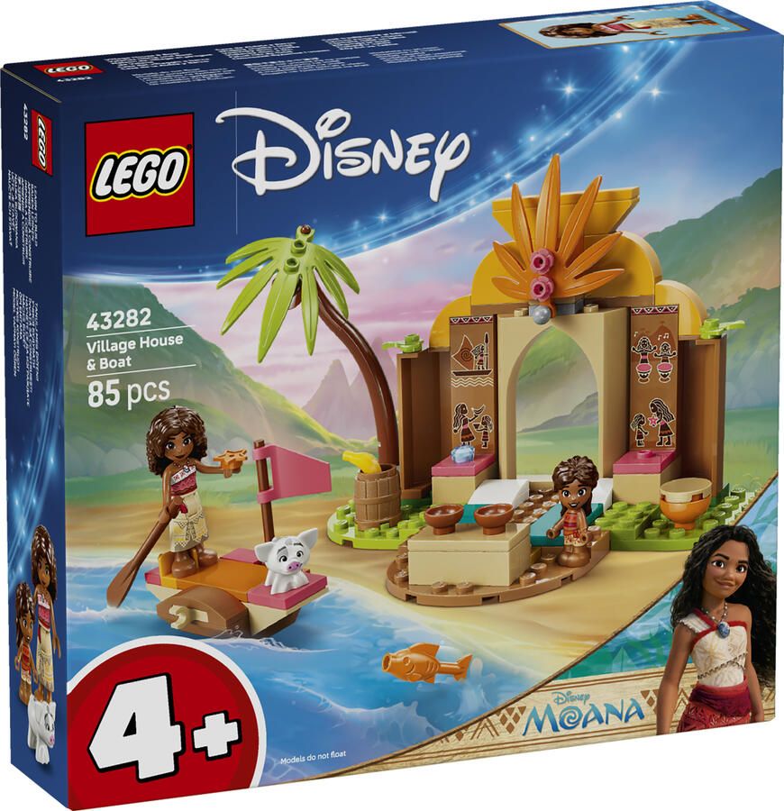 LEGO Disney Princess 43282 Moana's hut en boot