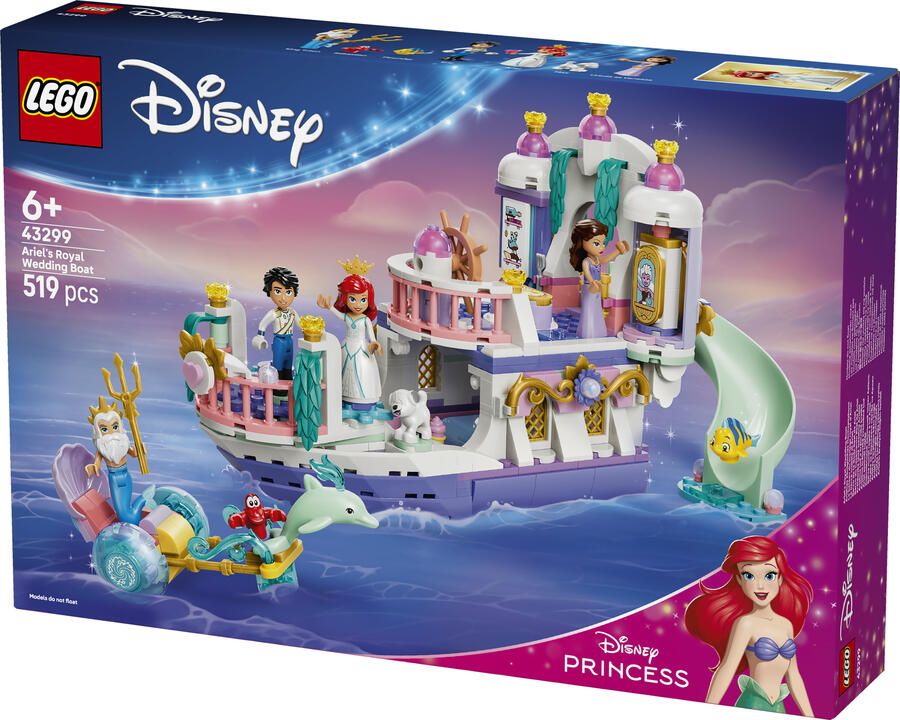 LEGO Disney Princess Ariëls koninklijke trouwboot 43299