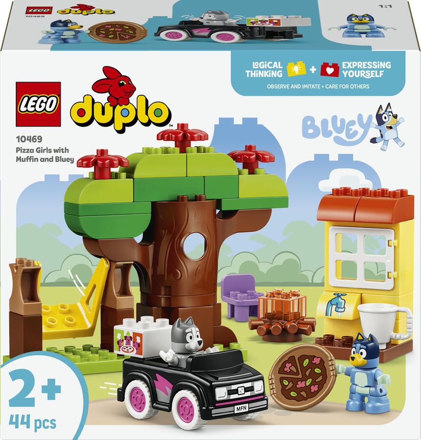 LEGO DUPLO 10469 pizza sisters met Muffin en Bluey
