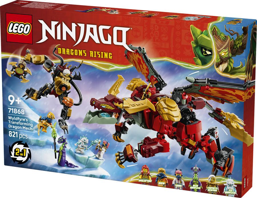 LEGO EGO Ninjago 71868 Wyldfyre's transformerende drakenmecha - Foto 2